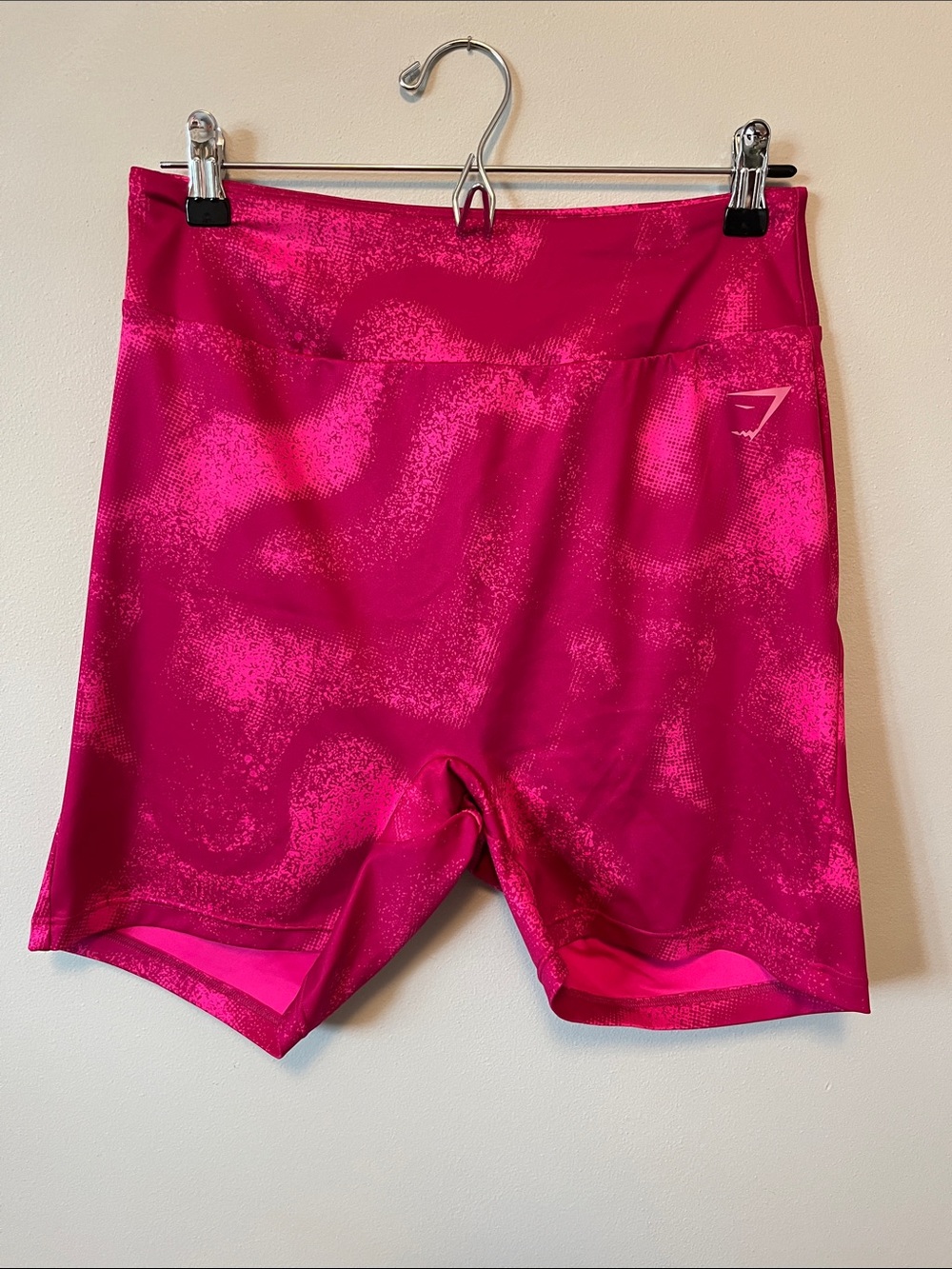 Gymshark Women's Bright Pink High-Rise Bike Shorts